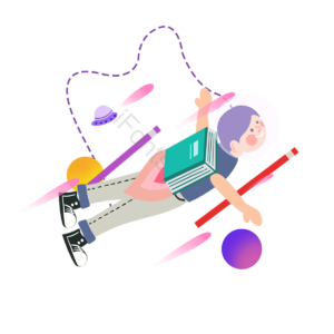 星球 教育 书本 学习 文具 太空 蓝色 粉色