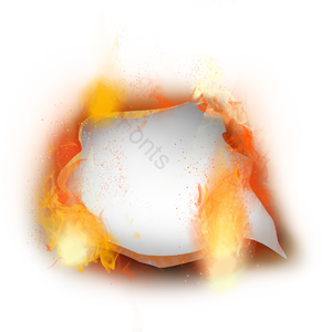 火 燃烧 特效 火焰 手绘 红色 纸张 高温