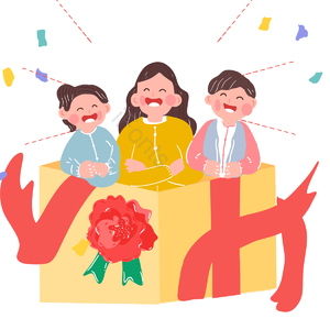 礼物盒 线 学生 学习 棕色 的一天 手绘 动画片