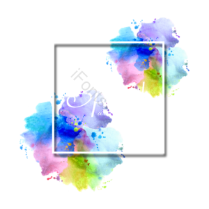 颜料 splash 叠加 抽象 水彩 花式英文字体 边框 渐变