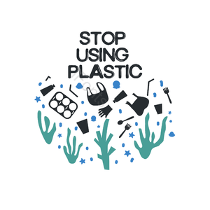塑料 保护海洋 一次性用品 海洋生物 禁止海洋垃圾 塑料垃圾 鱼类 海草