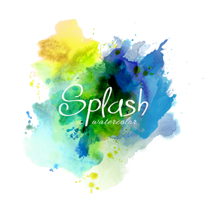 颜料 splash 叠加 抽象 花式英文字体 晕染 渐变 色彩