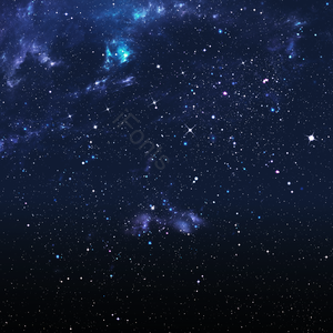 星际云 宇宙 夜晚 天空 繁星 蓝色系列 神秘 渐变色