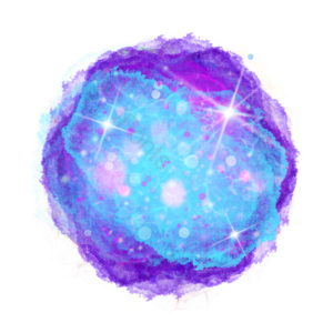 星空星河星球 发光效率 水彩 星系 繁星 闪烁 蓝紫色 发光的