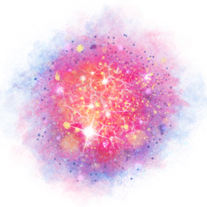 星空星河星球 发光效率 烟雾烟气 星系 红色 发光的 水彩 闪烁