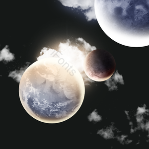 手绘 神秘 宇宙 太空 天空 太阳系 星星 天体