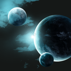 的梦 星球 和风装饰 隔空 光点灯光光效 多彩光效 星空星河星球 动画片