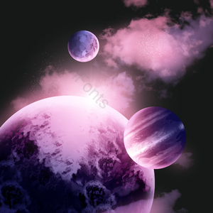 取色 动画片 的梦 星球 多彩光效 粒子 银河系 宇宙