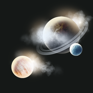 创意 光点灯光光效 星球 和风装饰 宇宙 天体 太阳系 多彩光效