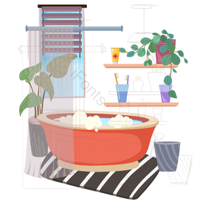 毛巾 植物 浴室 盆栽 多肉植物 水池 窗户 百叶窗