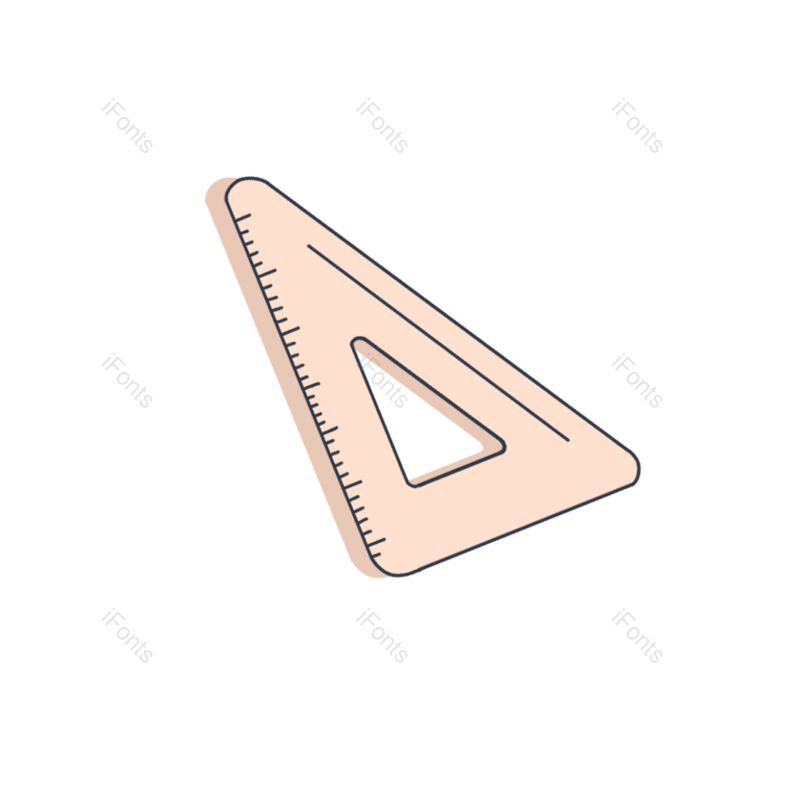 学习图片,学习用具元素,尺子PNG,三角尺免抠素材