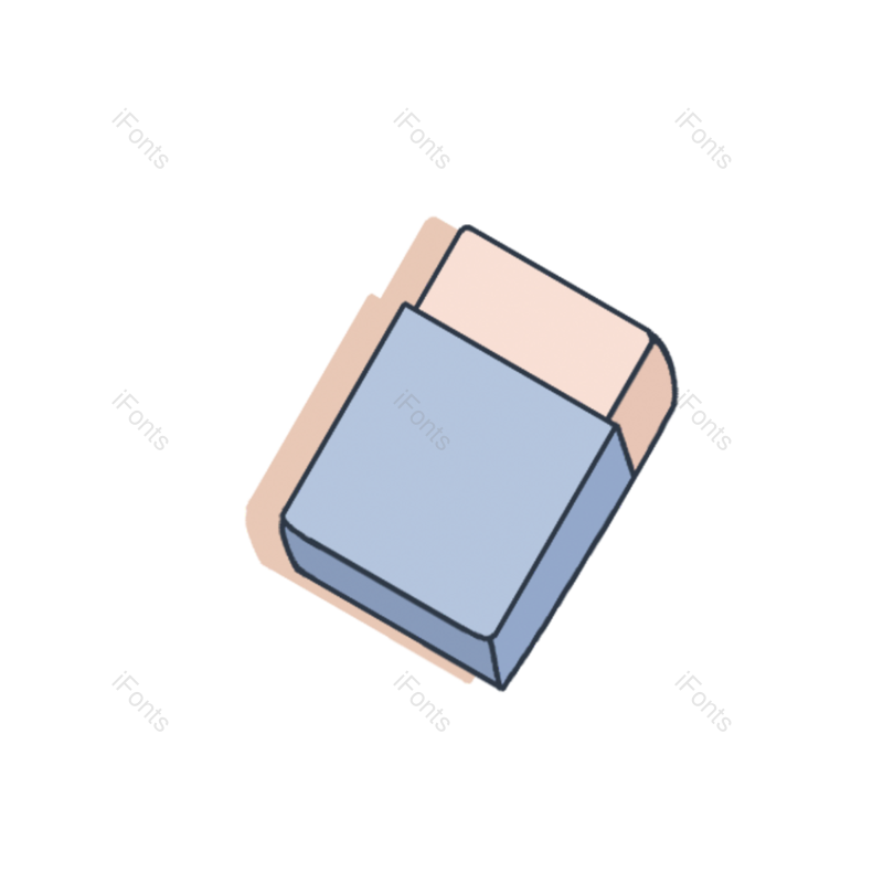 绘画工具图片,蓝色元素,红色PNG,免抠素材