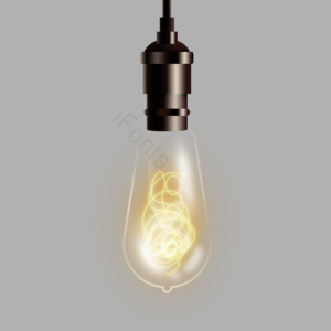 电灯 灯 手绘 手绘卡通 手绘电灯 光 亮光 光亮
