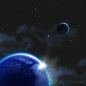 宇宙 光泽感 光效 渐变 星辰 环保 美丽地球 星际
