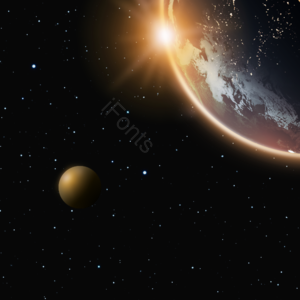 星辰 环保 星际 宇宙 光泽感 光效 家园 美丽地球