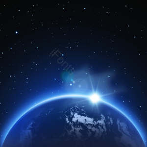 星辰 环保 星际 宇宙 光泽感 光效 家园 美丽地球
