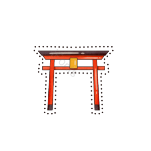 红灯笼装饰 卡通门口 地标建筑 日本建筑 日本文化 日本门楼 红色门楼 建筑物
