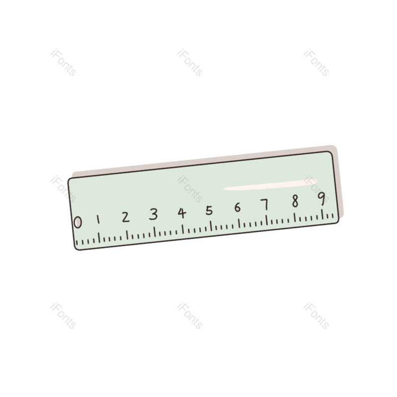 学习图片,学习用具元素,尺子PNG,办公用品免抠素材