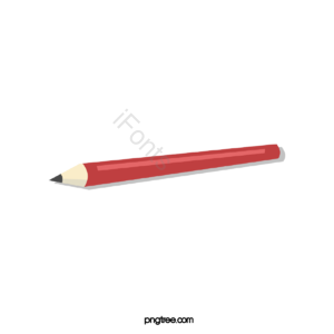 红色铅笔文具 画画 美术 铅笔 培训 学习 小学 彩色
