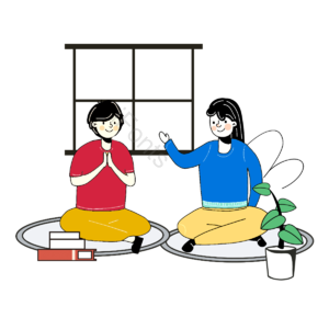 窗帘 西裤 粉色 短袖 线条 亲子 植物 家庭