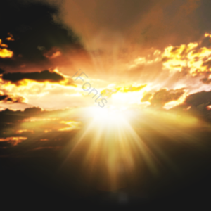 傍晚 云层 落日 太阳光 黄昏 透光 金色 火烧云