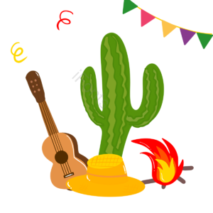 仙人掌 festa junina 巴西 草帽帽子 动画片 手绘竽 狂欢