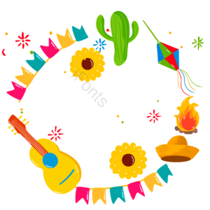 festa junina 巴西 草帽帽子 动画片 手绘竽 狂欢 横额