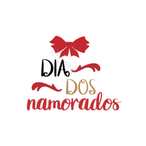 蝴蝶结 dia dos namorados 爱心 红色 字体 线条
