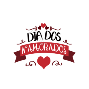 棕色 dia dos namorados 爱心 红色 字体 线条