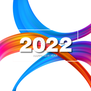 氖 便条立体 渐变色 拜年红包 2022年 矩形边框 蓝色 分层