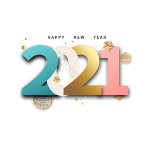 渐变 新年快乐 立体感 年份 金色 点缀 光泽感 漂浮