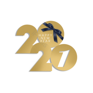渐变 新年快乐 立体感 2021 镂空 蝴蝶结 圆 艺术感