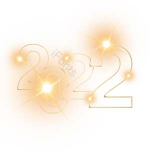 金色系 渐变 光泽感 镂空 艺术感 星星 新年快乐 闪亮