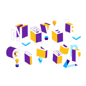 黄色 never give up 25d 等距 短语 卡通
