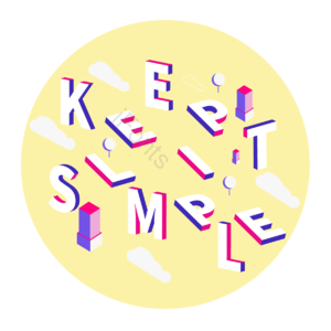 黄色 紫色 keep it simple 25d 等距 短语