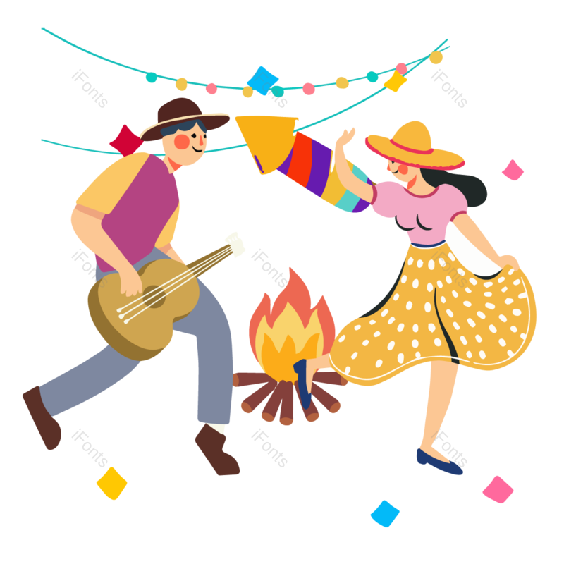 小碎片图片,动画片元素,跳舞PNG,红色免抠素材