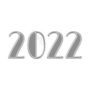 2022 字体 塑料 透明 创意 新年 跨年