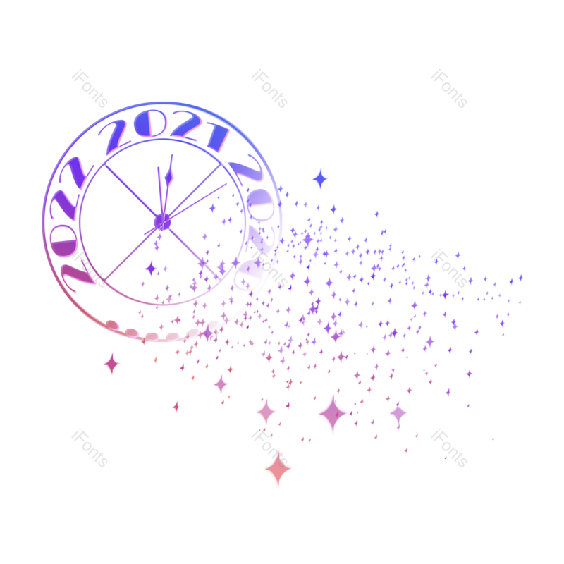 碎片图片,元旦元素,元旦节PNG,蓝紫色免抠素材