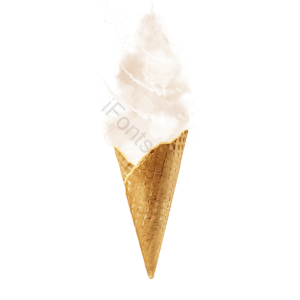 创意 烟雾 缭绕 雪糕 边框 ins 漂浮 风格