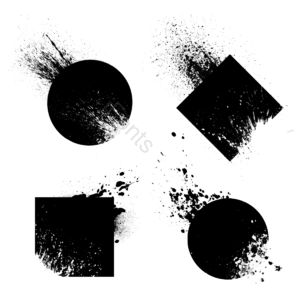 组合 创意 图形 喷溅 黑色 圆形 泼墨 喷墨