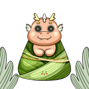 粽叶 龙 端午节 粽子 可爱 中国 节日 创意