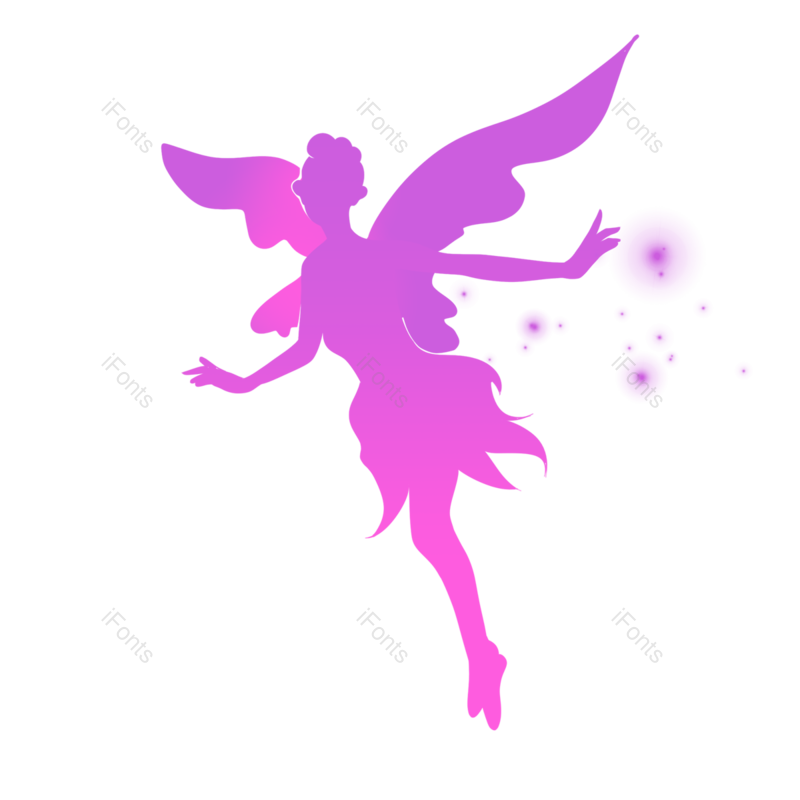 美女图片,月亮元素,星星PNG,精灵免抠素材