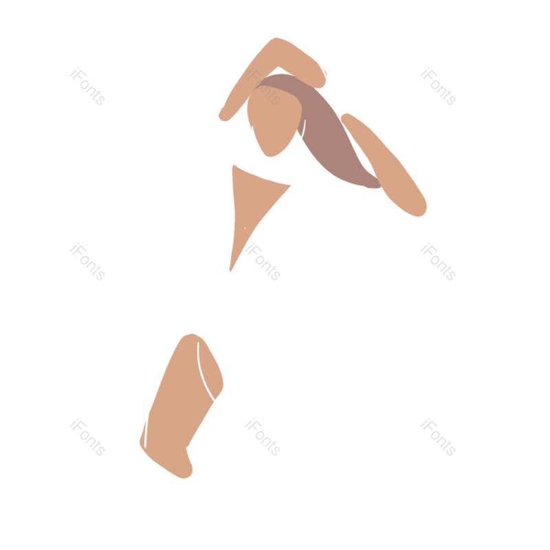 元素图片,女人元素,人物插画PNG,裙子免抠素材
