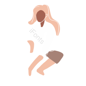女人 长发女孩 美丽 可爱 裙子 女生 姑娘 人物插画