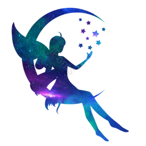 手绘竽 带翅膀 小仙子 星星 金粉粉末 天使 趋势 的梦