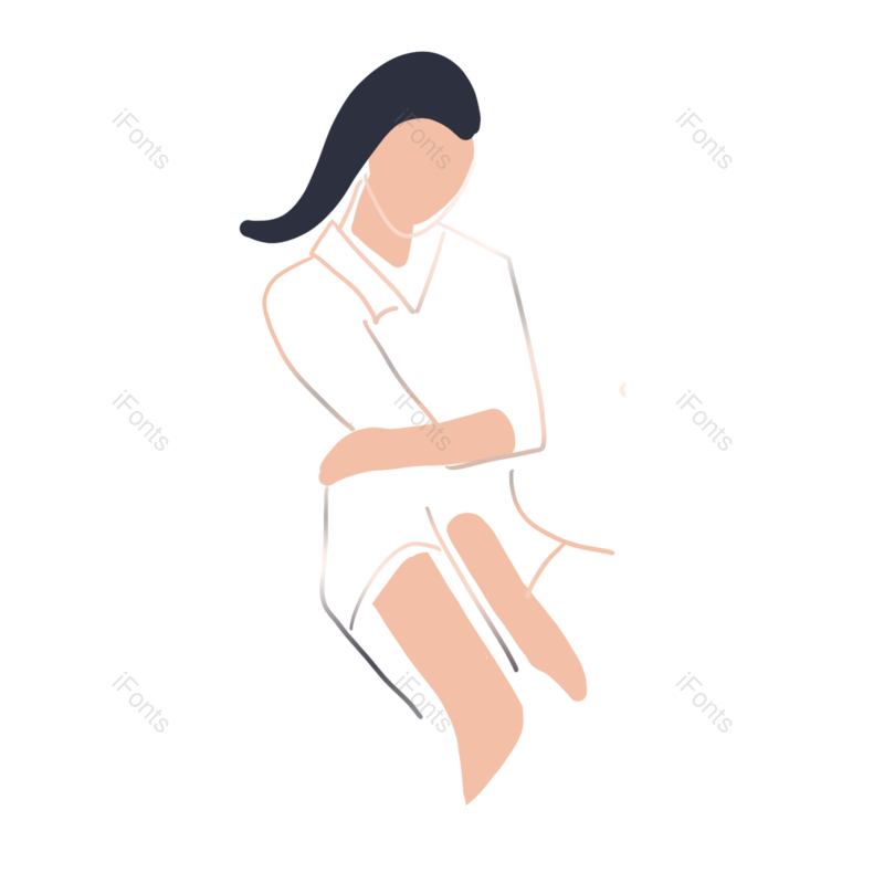 女人图片,人物插画元素,裙子PNG,美丽免抠素材