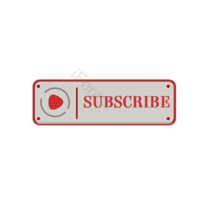 扁平的 复古 youtube 订阅 扣扣子 传媒 频道 社交