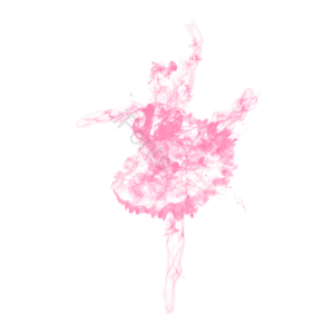 手绘 可爱 烟雾 舞蹈 女孩 插画 裙子 跳舞