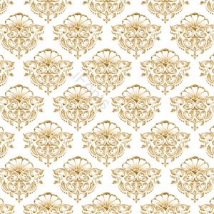 thai pattern 泰国 金色 印花 巴洛克 模式 图案