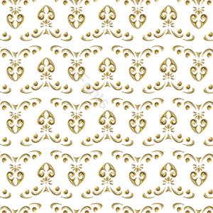 平铺 泰国 thai pattern 金色 巴洛克 印花